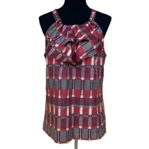 Banana Republic Tie Neck Sleeveless Shirt, XXS